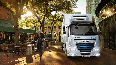 DAF-Truck in Stadt