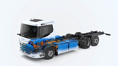 Truck im Querschnitt