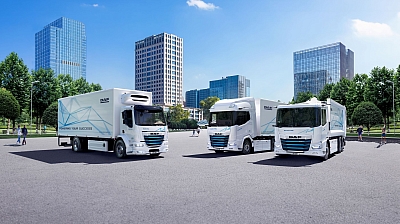 DAF Trucks in Innenstadt