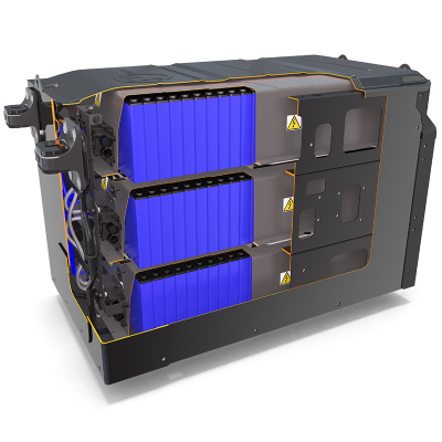 Große Batterie einsehbar