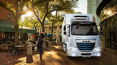 DAF Truck in Innenstadt